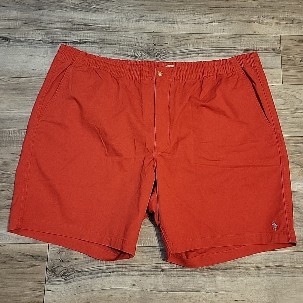 Polo Ralph Lauren Stretch‎ Classic Fit Shorts Mens Red 4XB Big &Tall Prepster